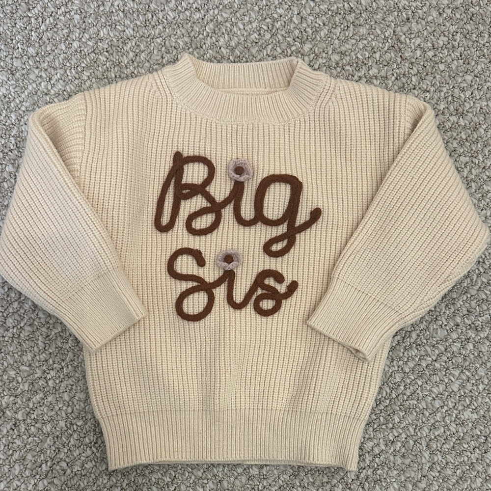 ‘Big Sis' sweater, 2T